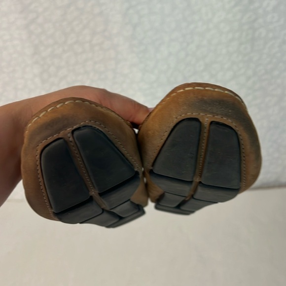 MASSIMO MATTEO PENNY KEEPER BROWN LEATHER LOAFER DRIVING SHOES MOCCASINS 7.5 - Picture 8 of 16